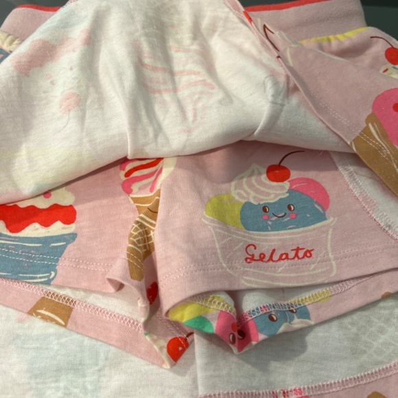 Mini Boden ice cream sundae skort 5-6Y strawberry cross back tank top 4-5Y - Picture 7 of 8